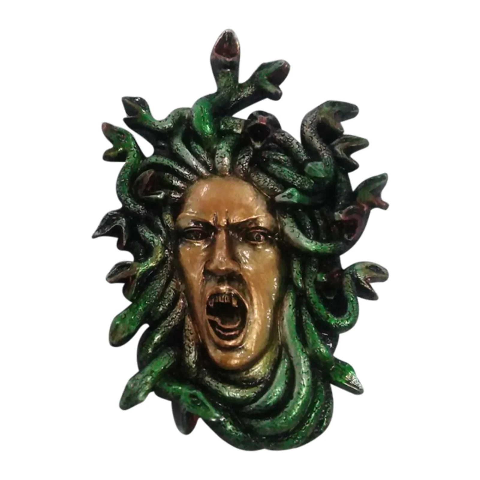3d-статуя Medusa с головой змей украшение Готическая настенная декоративная