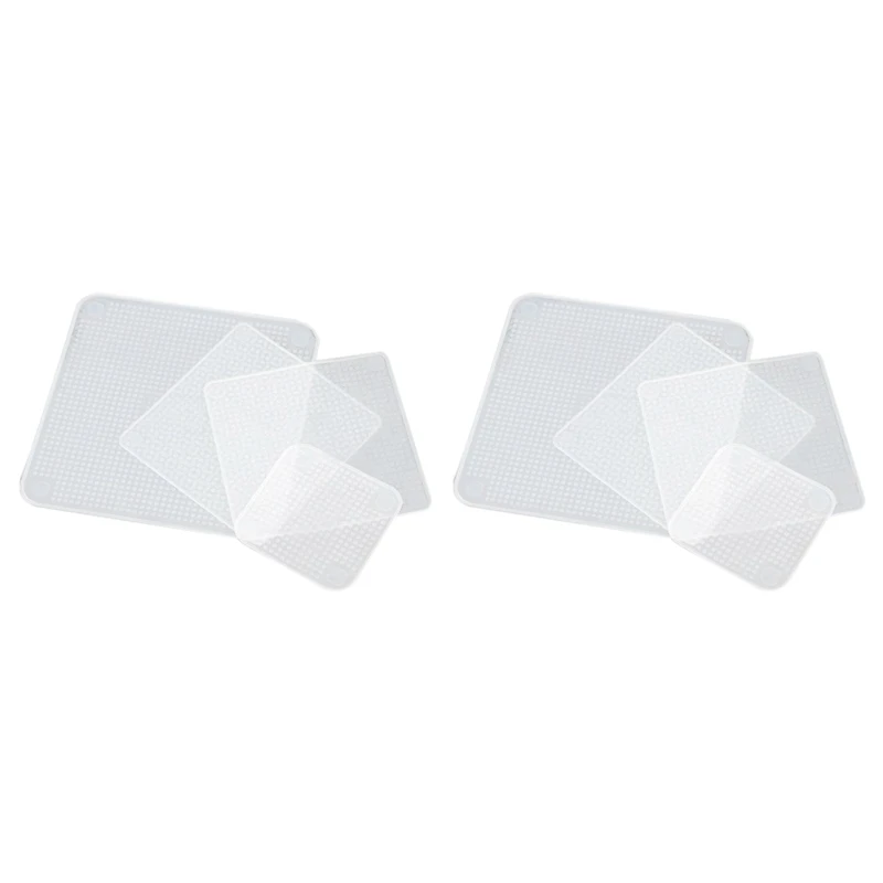 

Promotion--8 Pcs Silicone Bowl Cover Reusable For Food Stretch Lids Seal Fresh Keeping Food Saver Wraps Bpa Free Kitchen Tools