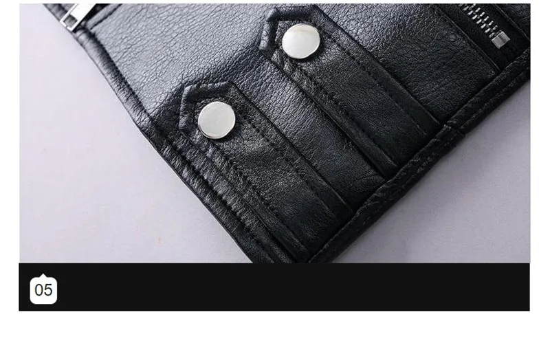 KIOVNO 2019 Men's Biker Leather Jacket Coats Solid Color Stand Collar Motorcycle Pu Faux Leather Jackets Outweare Male Black  (7)