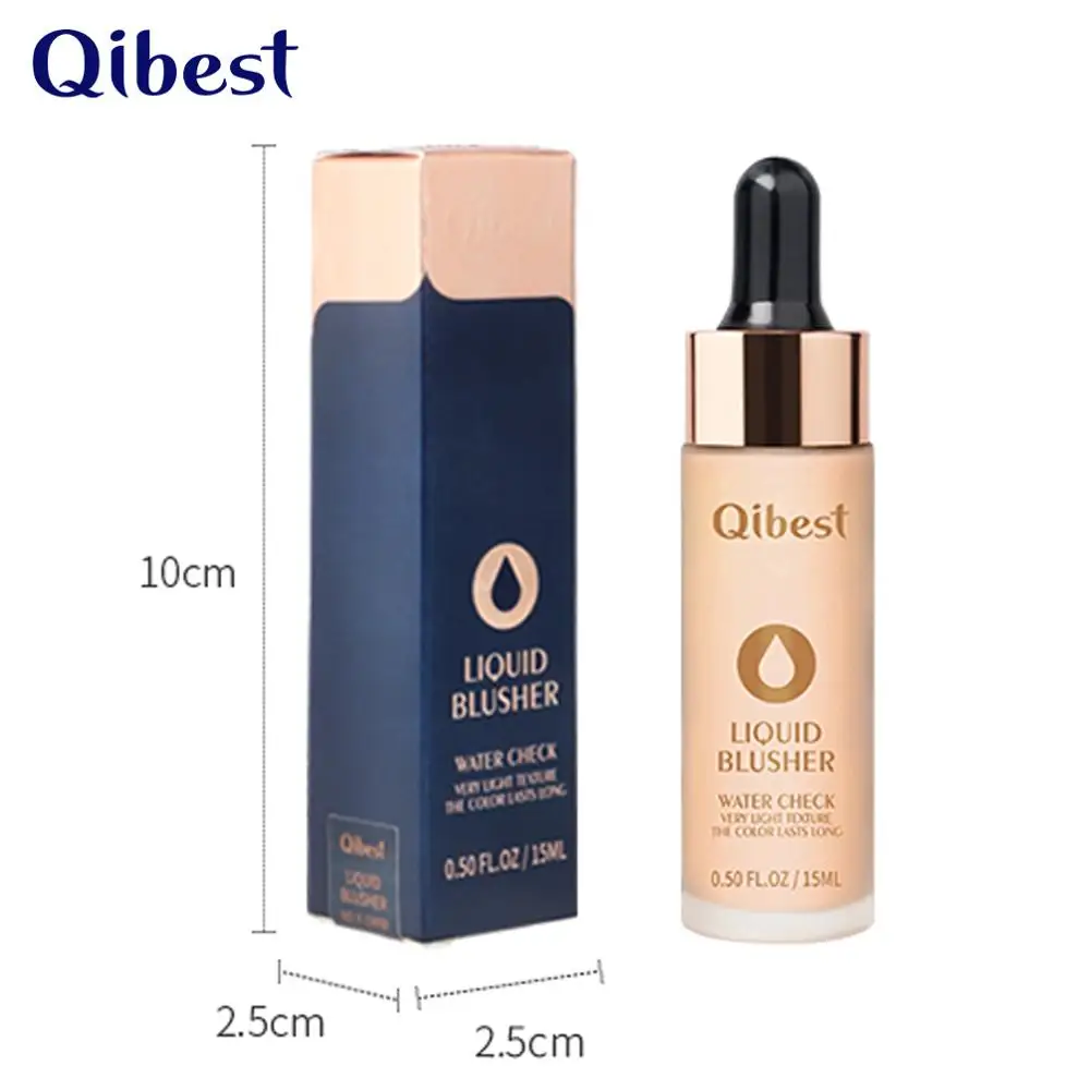 Qibest, 6 цветов, жидкие румяна, макияж, Румяна для лица, румяна, палитра, жидкие румяна для щек, полный Профессиональный макияж, косметика