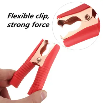 

4pcs 100A Electrical Crocodile Alligator Clips Car Battery Insulated Test Lead Alligator Clip With Insulated Sheath