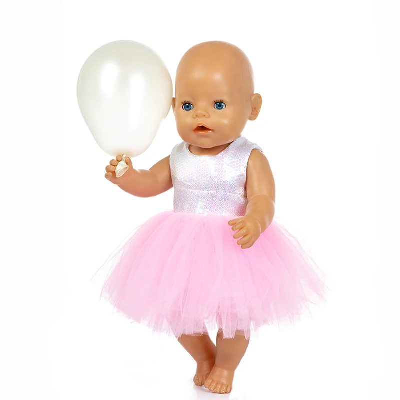 Высококачественное блестящее платье одежда подходит для новорожденных 43 см кукла аксессуары для кукольной одежды для 17 дюймов кукла