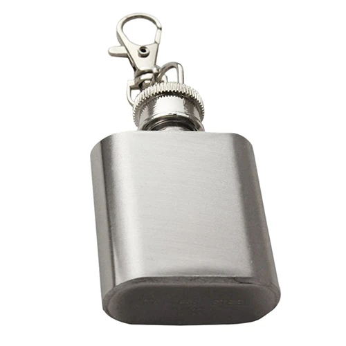 1 oz Mini Pocket Stainless Steel Wine Bottle