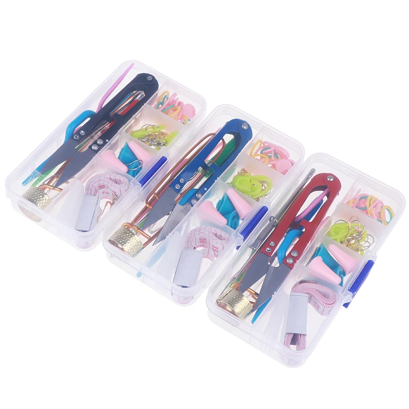 

1 Set Crochet Hooks Needles 16 Sizes Sewing Needles Stitches Knitting Craft Case Crochet Weaving Sewing Tools Accessory