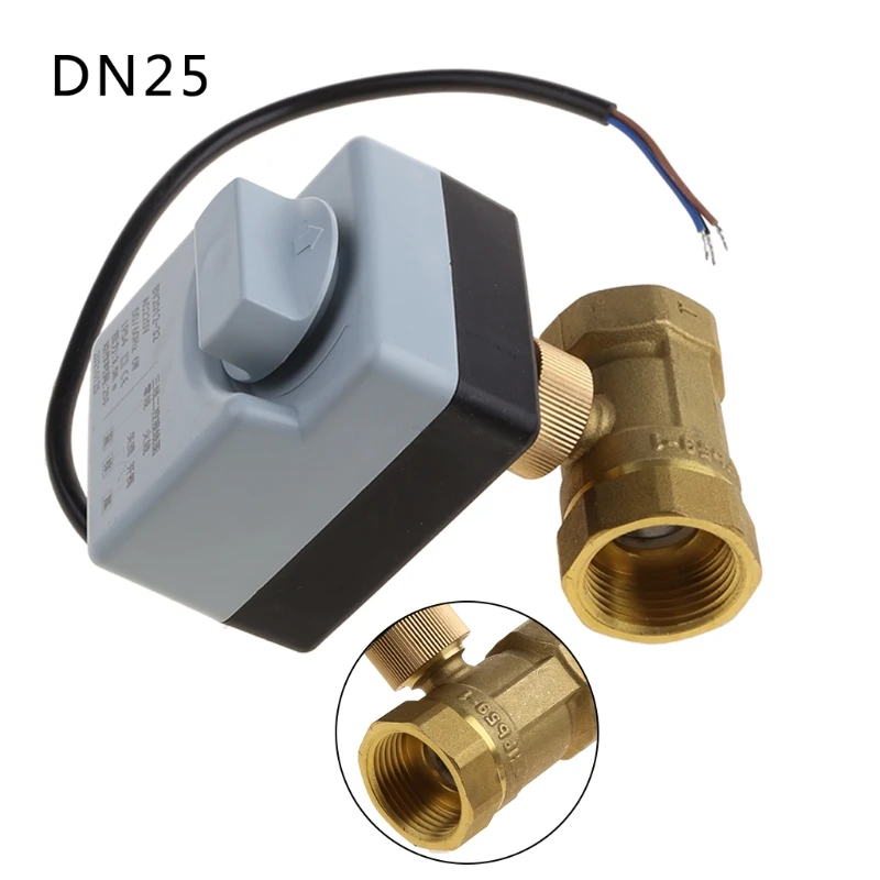 AC220V DN25 2-сторонний 3 провода стандартный Электрический актуатор с ручным