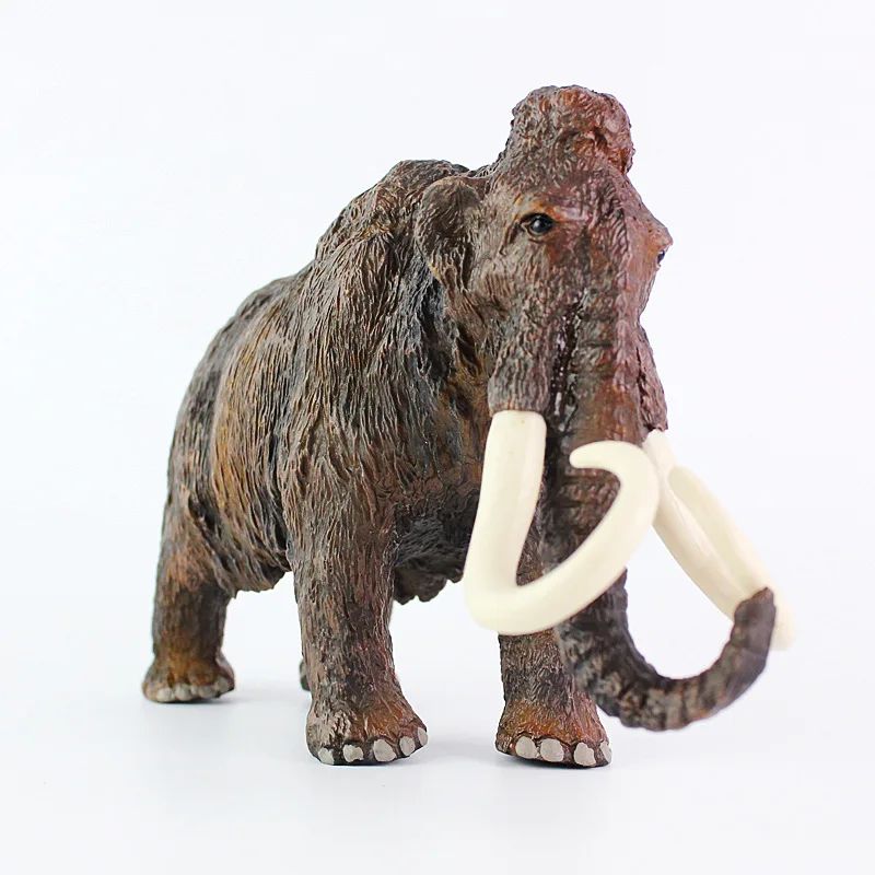 

Cross Border Model Wild Animal Long-haired Elephant Mammut Model Plastic Solid Static CHILDREN'S Toy Decoration Gift