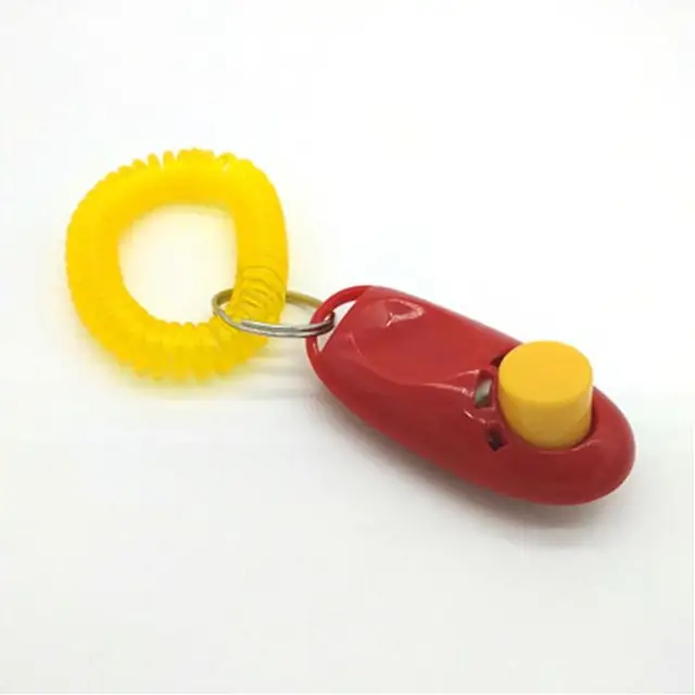 Dog Pet Click Clicker Training Trainer Toy Aid Guide accessori per cinturini da polso Set forniture per cani 4