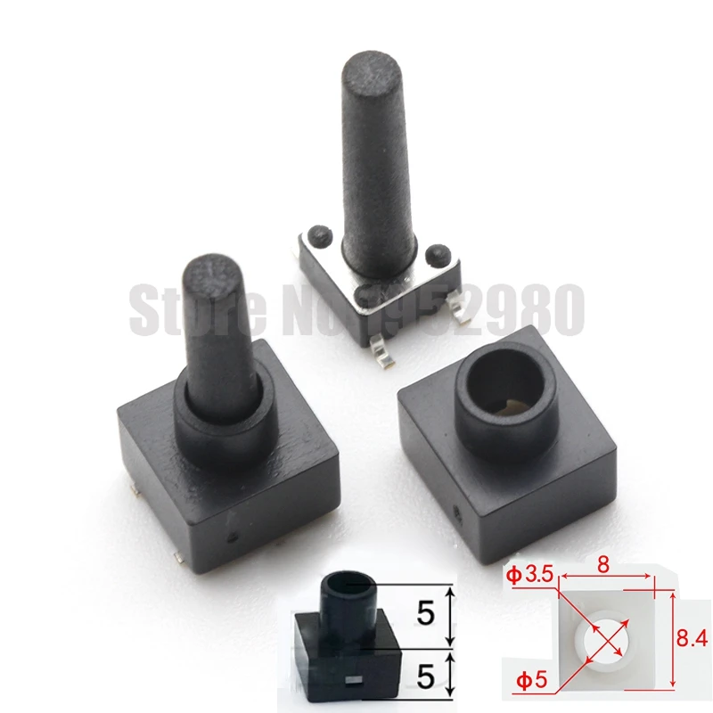 

200PCS 6*6 Tactile Button Caps Sheath 8*8*5mm Match 6*6 Push Botton