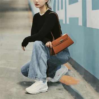 

handbag One-shouldered underarm French Baguette bag Tote Vintage 2020 New Versatile women bags