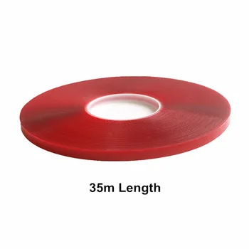 

Long 35m Wide 10mm Super-adhesive Double-sided Red Plastic High Quality For SMD 5050/5630 WS2811 WS2812 SK6812 Light Strip Paste