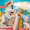 High Simulation Spray Battle Shooting Dinosaur Hungry Shooting Animal Air-powered Gun Soft Bullet Ball Scoring Game Auto  Score 1