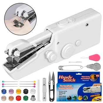 

Portable Handheld Sewing Machine Mini Electric Cordless Sewing Machine Kit with 29 Accessories for Clothes Denim Silk