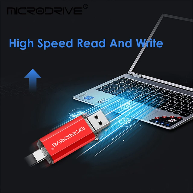 Android OTG 2 в 1 USB флэш-накопители 4 ГБ 8 ГБ 16 ГБ Type-C Micro 256 ГБ 128 ГБ 64 ГБ 32 ГБ флэш-накопители Cle для телефона 5