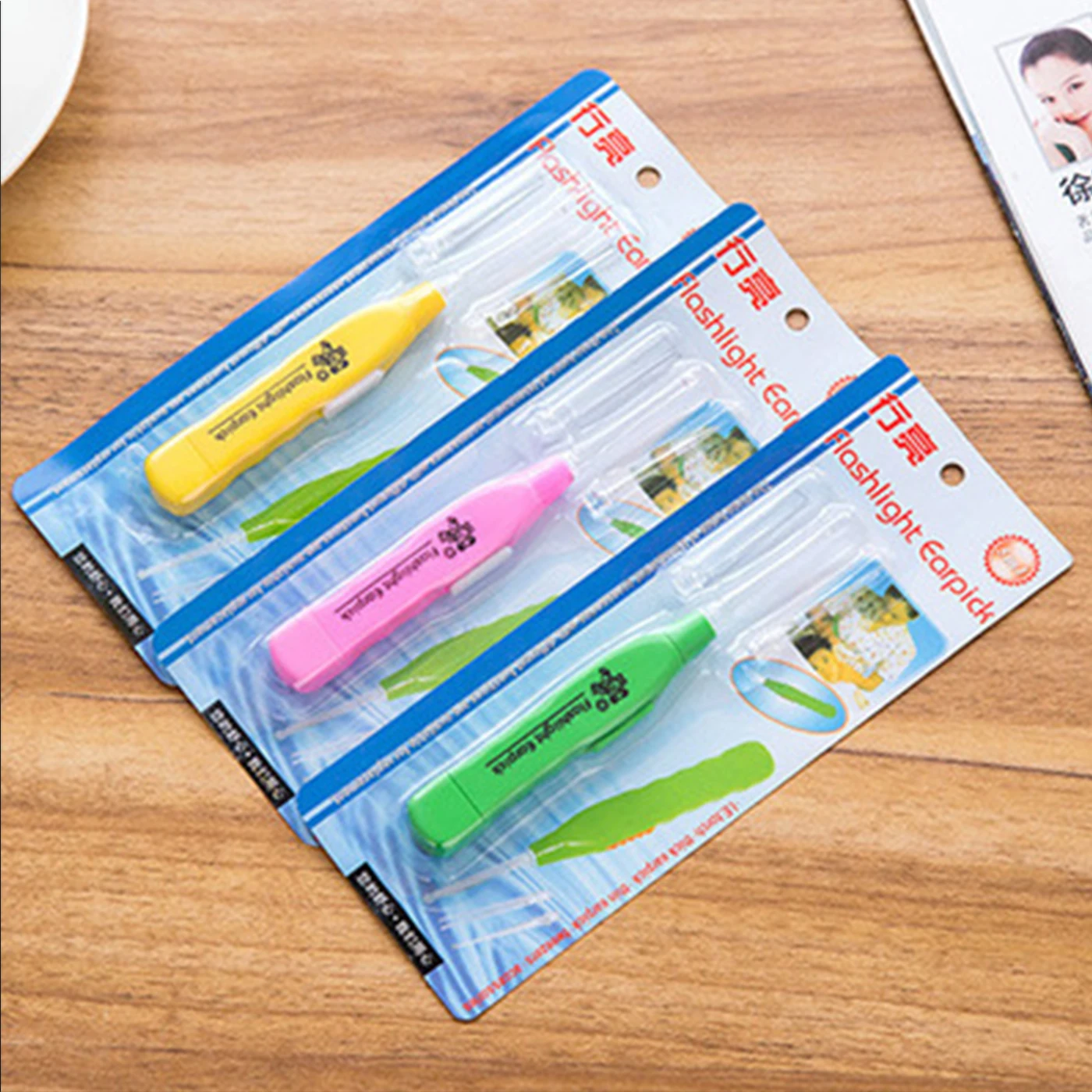 Портативный светодиодный светильник набор для чистки ушей удалитель ушной серы