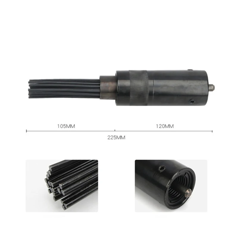 

Pneumatic Rust Remover Tool Welding Slag Deburring Removal Air Needle Scaler Pro