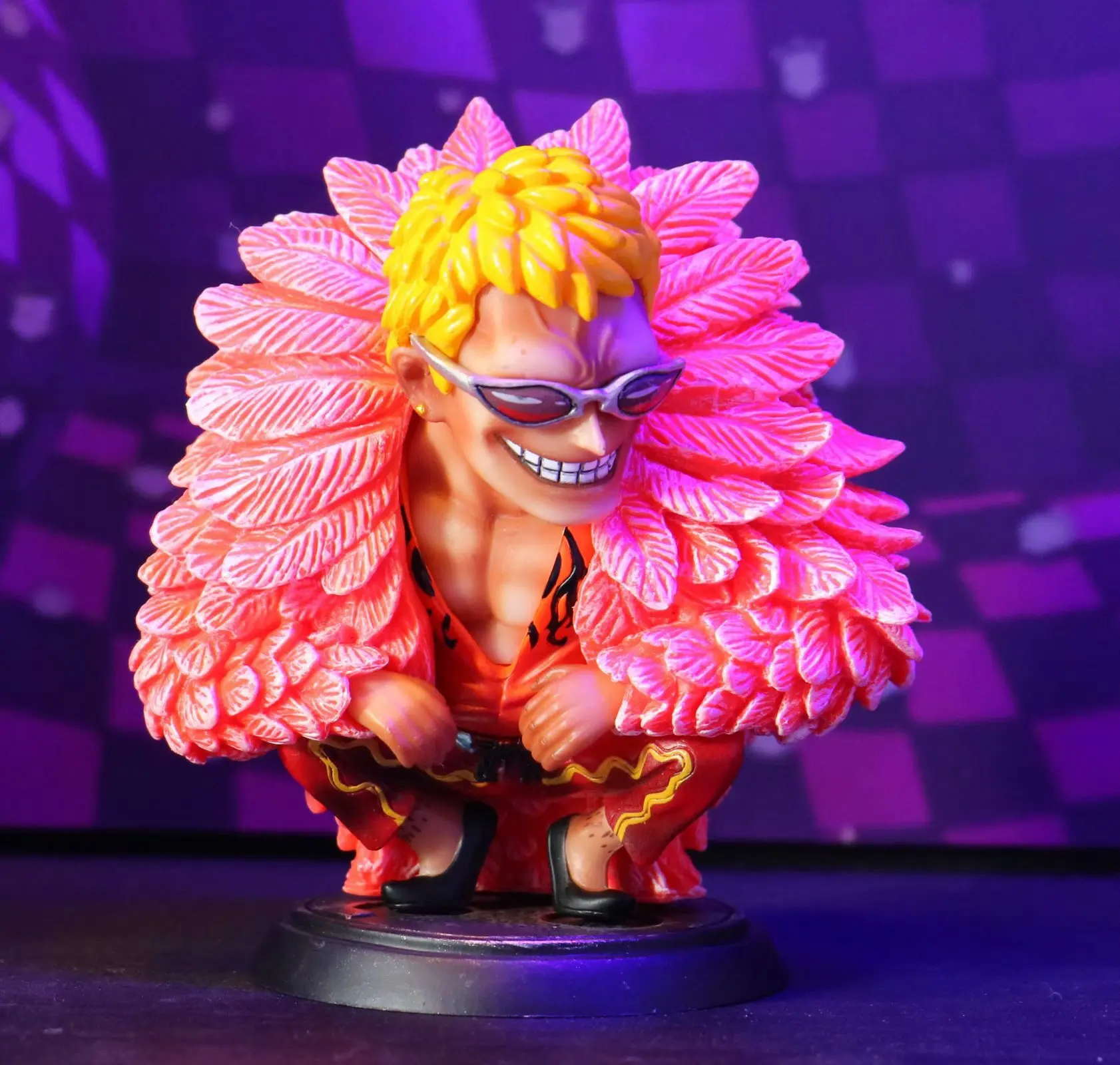 

Anime One Piece/Sea King GK Seven Wu Hai Doflamingo Xiemei Little Tang Cute Boxed Garage Kit