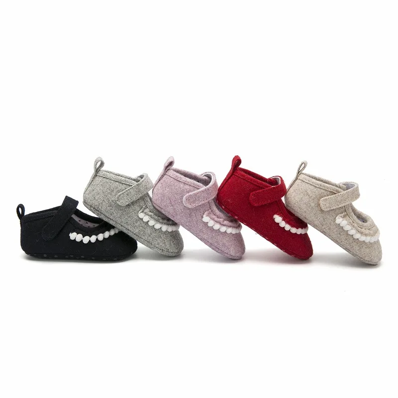 

Emilon 0-1-Year-Old Princess Baby Soft Bottom Casual Learner Shoes Princess Shoes for Baby