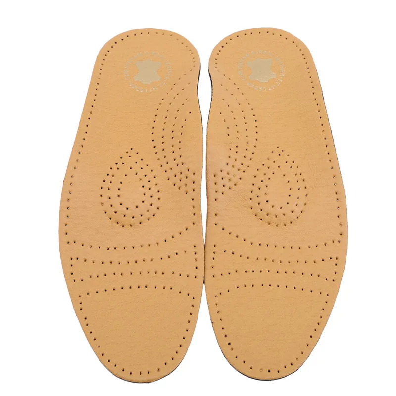 35-36 PU Leather Flat Orthotic Insoles O/X Type Leg Insoles Flat Foot Arch Support Orthotic Pads Correction Health Feet Care Insole - Color: 35-36