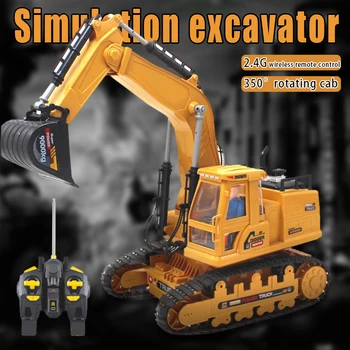 

The Most Popular Remote Control Engineering Car Full Functional Remote Control Excavator Construction Tractor for Kids T