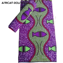 

African Ankara Wax Real Wax Beautiful Soft Wax Fabric Ankara Wax Fabric 6 Yards 100% Cotton Sewing Material