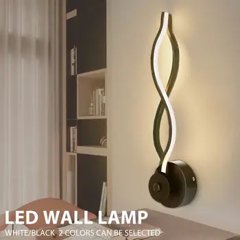 

12W LED Wall Lamp AC85-260V Living Room Bedroom Bedside Aisle Furniture Lighting Decorative Warm Light Wall Sconce