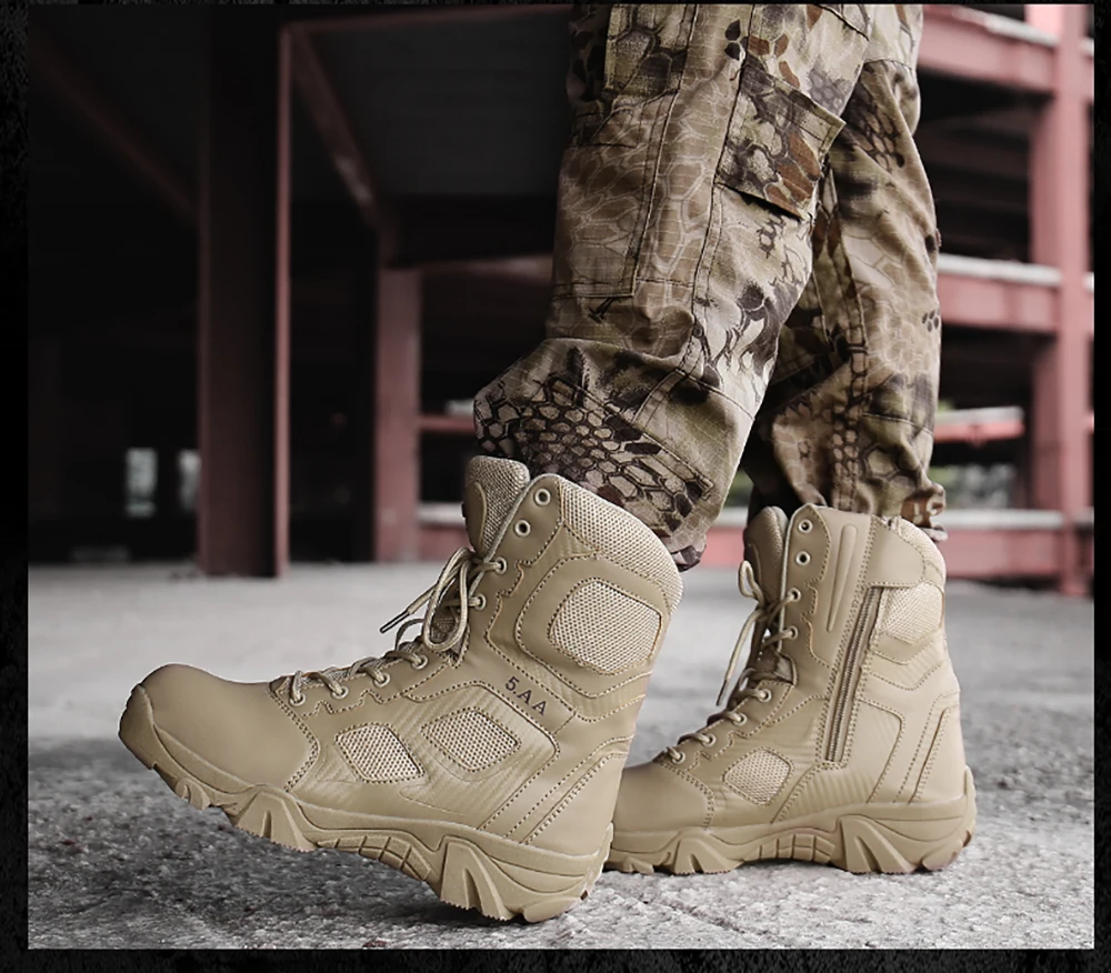TaoBo Warm Outdoor Round Head Sports Shoes Winter Shoes Men Shoes Warm Men Military Boots Snow Men Work Boots Martens