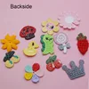 20 шт./лот Мульти Стиль крючком Дейзи клубника динозавров горный хрусталь аппликации для заколка для волос аксессуары и магазины типа 
