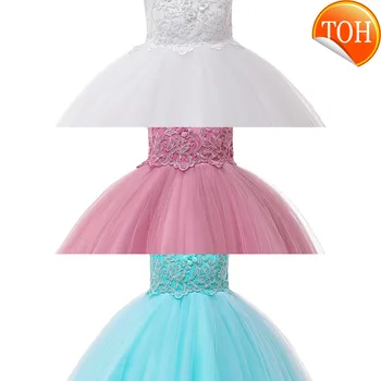 

Applique Lace Girl Dress Party Girl Summer Dresses Birthday Princess Wedding Bridesmaid Baby Dresses Vestidos 3-10 Years L5097