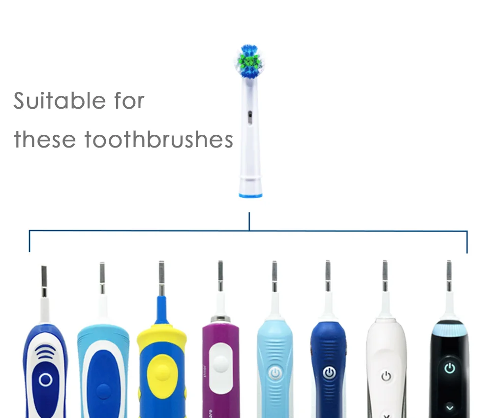 4 PCS oral b nozzles Toothbrush heads for Replacement electric toothbrush heads recambio cepillo oral-b cross action 5 4 PCS oral b nozzles Toothbrush heads for Replacement electric toothbrush heads recambio cepillo oral-b cross action 5