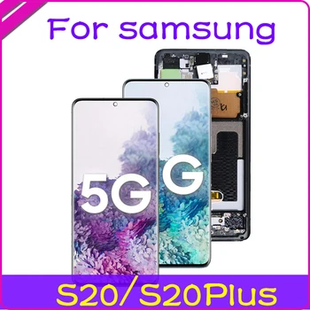 

Original Super Amoled LCD For Samsung S20 LCD G980 S20 Plus LCD S20 Ultra LCD Display Touch Screen Digitizer Replacement Repair