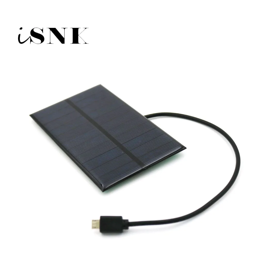 med hensyn til kromatisk trojansk hest Solar Battery Charger 1.65W 5.5V Solar Panel Output USB Micro Android Micro  USB port 5V 300mA Charge Regulators Solar Cell