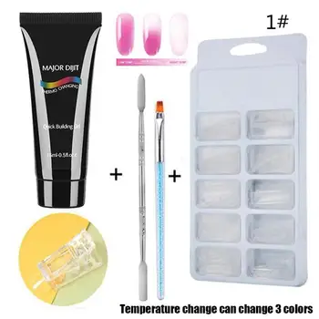 

Nail Kit for Gel Extension Set Soak Off Acrylic Poly Gel Set Quick Building 15ml Builder UV Gel Nail Art Kits