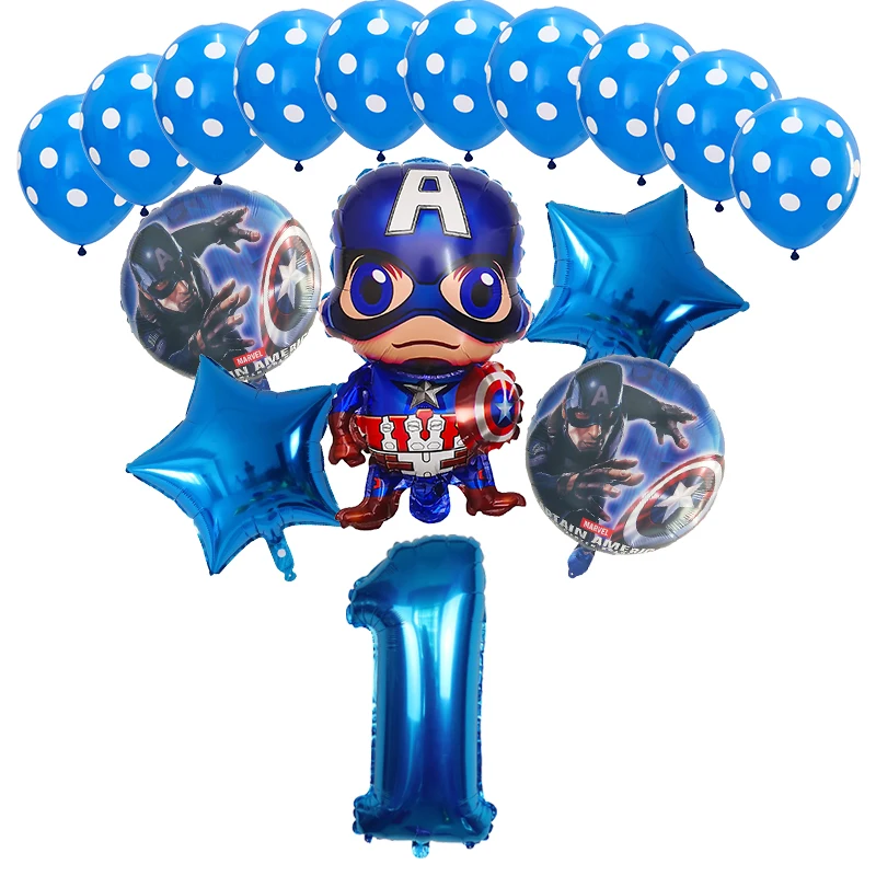 1 Набор из мультфильма «мстители» Super hero Фольга воздушные шары 3" номер Капитан Америка шар для дня рождения для маленьких мальчиков, свадебные hero тема вечерние Декор - Цвет: Флуоресцентный желтый
