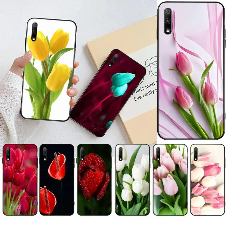 HPCHCJHM Tulip flower Customer High Quality Phone Case for Huawei Honor 20 10 9 8 8x 8c 9x 7c 7a Lite view pro | Мобильные телефоны
