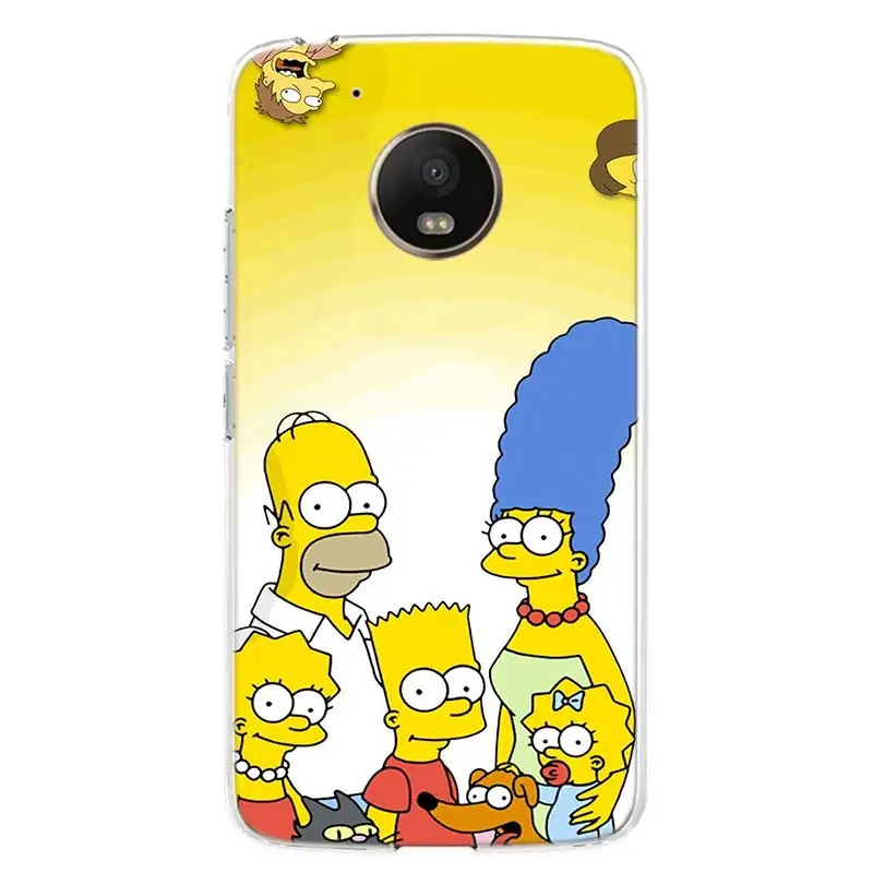 Милый чехол для телефона Homer Симпсоны для Motorola Moto G7 G6 G5S G5 E4 Plus G4 E5 Play power EU Подарочный чехол с рисунком