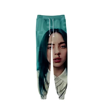

Fashion popular Billie Eilish 3D casual trousers men women fashion new autumn and winter boys girls comfortable blue sweatpants