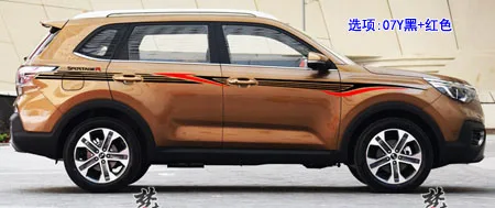 Автомобильные наклейки для Kia sportage r- внешний вид декоративные наклейки sportage r цвет тела клейкие полоски украшения