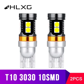 

T10 LED W5W 3030 168 194 Car Interior Reading Clearance Lights Motorcycle Turn Signal Lamps luces led para auto HLXG 12V 24V 2pc
