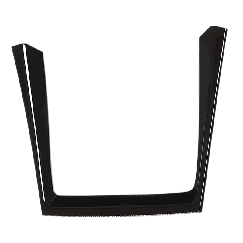 Black Style ABS Interior Mouldings Car Center Console Frame Decoration