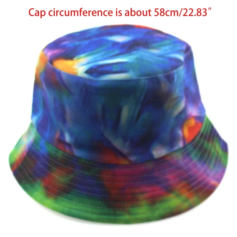 Unisex Neon Colorful Print Bucket Hat 