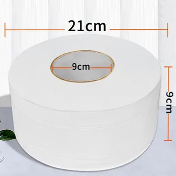 

White Thicken Large-Volume Hand Toilet Towels Roll Tissues Napkin 4 ply thick roll paper High-quality soft roll paper new #27