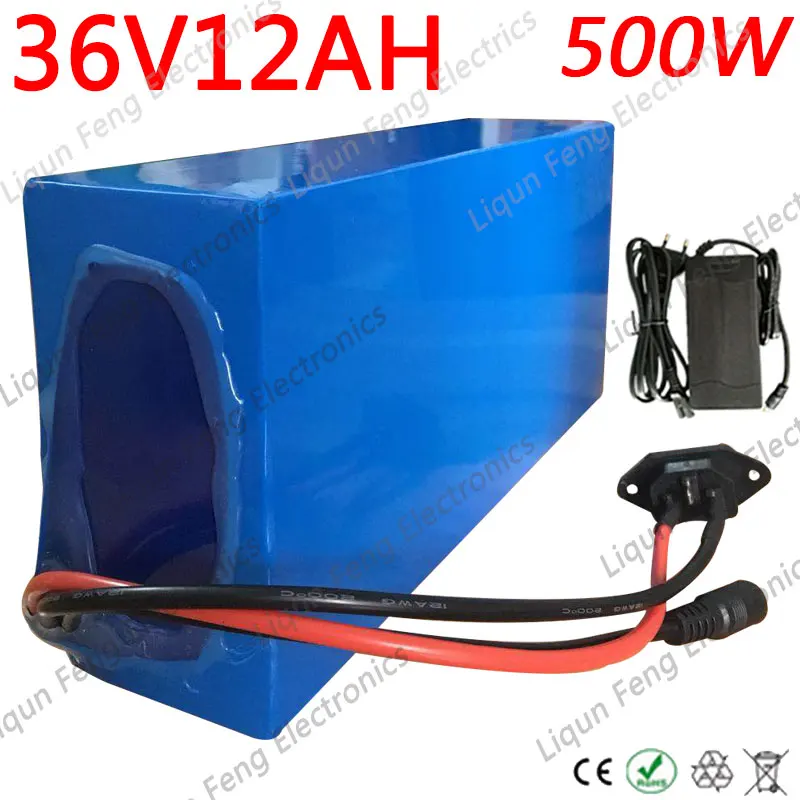 Electric Bicycle 36V Battery 12AH 500W EBike with 42V 2A charger 15A BMS Lithium Scooter for a bike | Спорт и развлечения