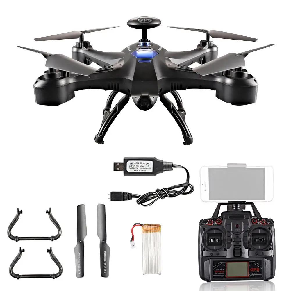 1 шт. 2,4 г Дрон с GPS Квадрокоптер 4CH RC Дрон WiFi HD 720P камера живое видео дистанционное управление Дрон