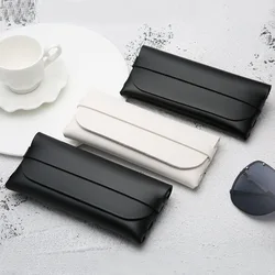 1PC Portable Unisex Men Women Eye Glasses Case Leather Fold-able Glasses Eyeglass Sunglasses Box Holder Eyewear Accessories