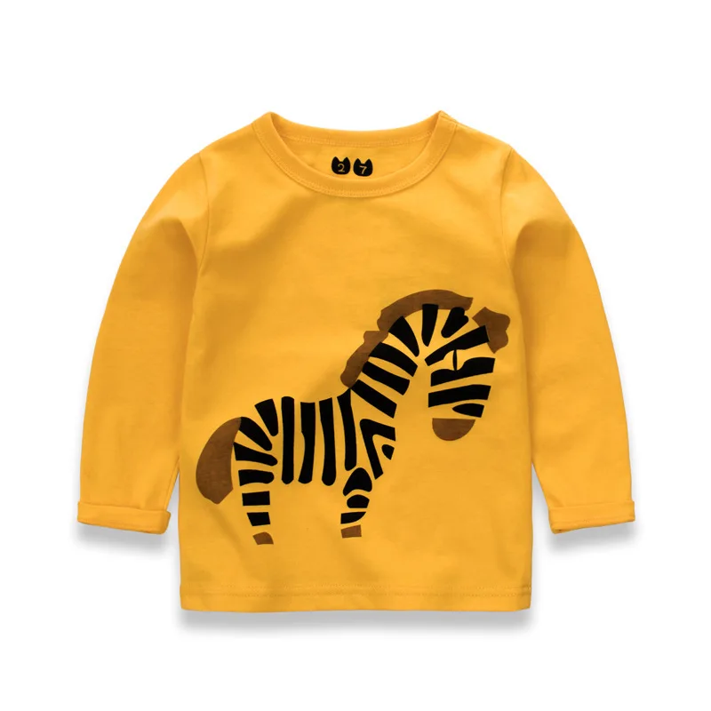 VIMIKID/детская одежда футболка для мальчиков и девочек летний удобный топ с круглым вырезом и длинными рукавами в западном стиле k2