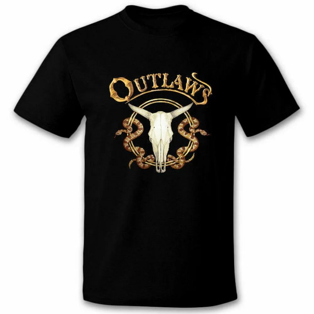 The Outlaws Southern Rock Band черная футболка Винтажная новый модный дизайн для мужчин и