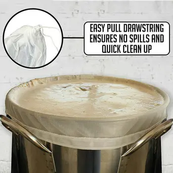 

Food Grade Nylon Fine Mesh Food Strainer Bag Filter Bags Tea Beer Milk Coffee Oil Filtration Strainer Mesh Kitchen Filter Bags