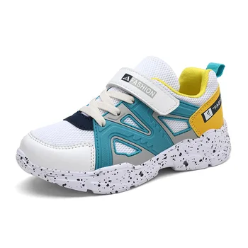 

Size 28-39 Children Anti-slippery Sneakers Kids Hook Loop Casual Shoes Girls Wear-resistant Sneakers Boys Breathable Shoes