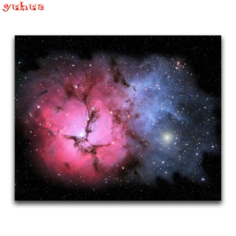Полная квадратная Алмазная вышивка звездное небо круглый картины-мозаики из
