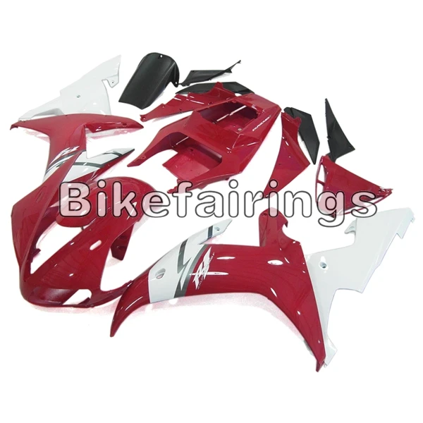 Красно-белый комплект корпуса для Yamaha 2002 2003 YZF1000 R1 Чехлы Cowling пластиковые панели корпуса кузова в комплекте ABS инжекционные обтекатели - Цвет: As Picture Shown
